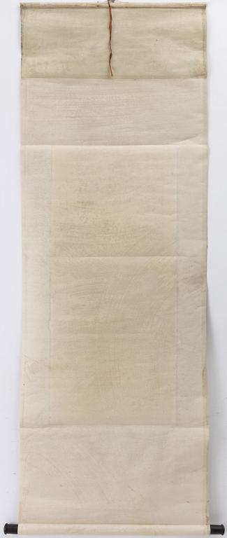 Birds with flowering wisteria, attributed to Chen Ban Ding.