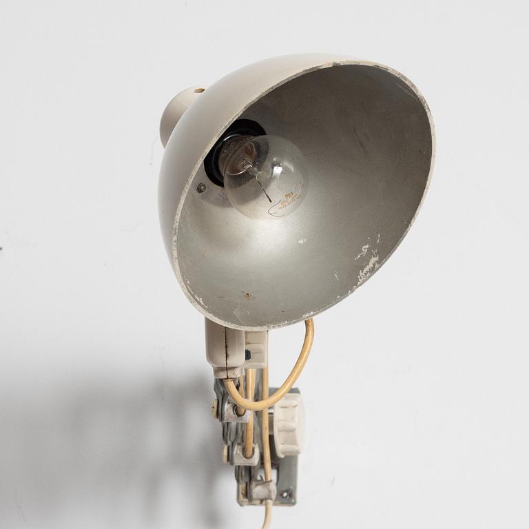 Swing-arm lamp, Germany, mid-20th century.