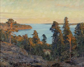 Gottfrid Kallstenius, Vidsträcktkt utsikt från Taffelberget mot Lilla Hallmare.