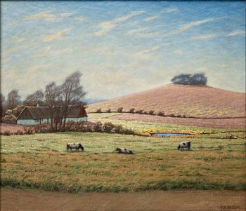 Albert Larsson, Motif against Hammars hills.