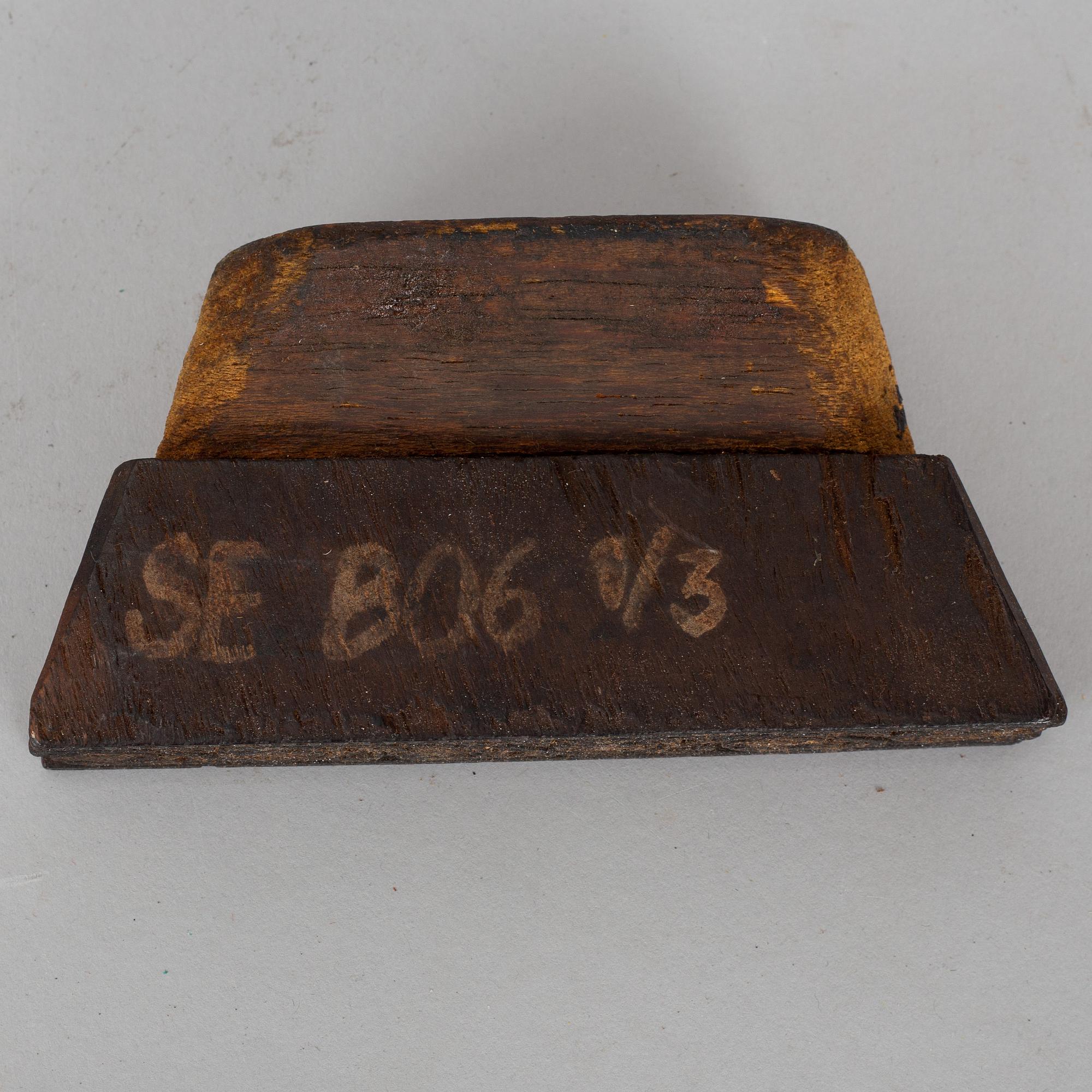 An 18th century wall paper stamp.