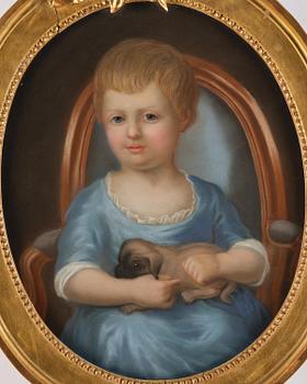 Jonas Forsslund, his circle, Portrait depicting “Emilia Fredrika Aurora De Geer af Finspong” and probably her sister “Charlotta Aurora”.