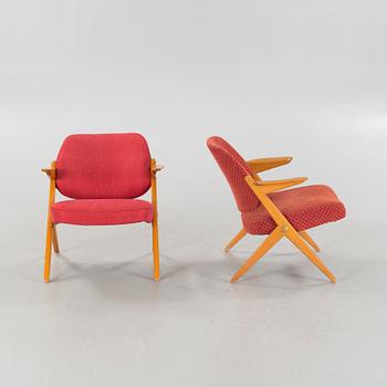 Two mid 20th century armchairs by Bengt Ruda for Nordiska Kompaniet.