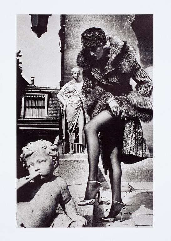 HELMUT NEWTON, "Fashion photograph", Paris 1976, offsetlitografi, sign.