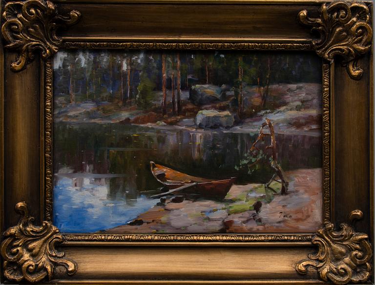 INA SJÖSTRÖM,olja på duk, signerad.