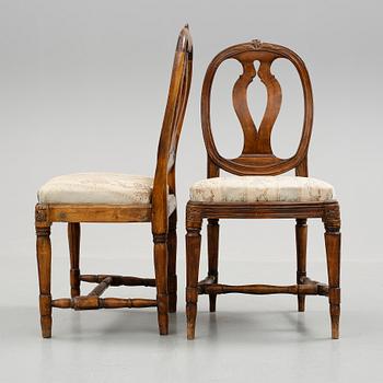 STOLAR, ett par, gustavianska, 1700-talets slut.
