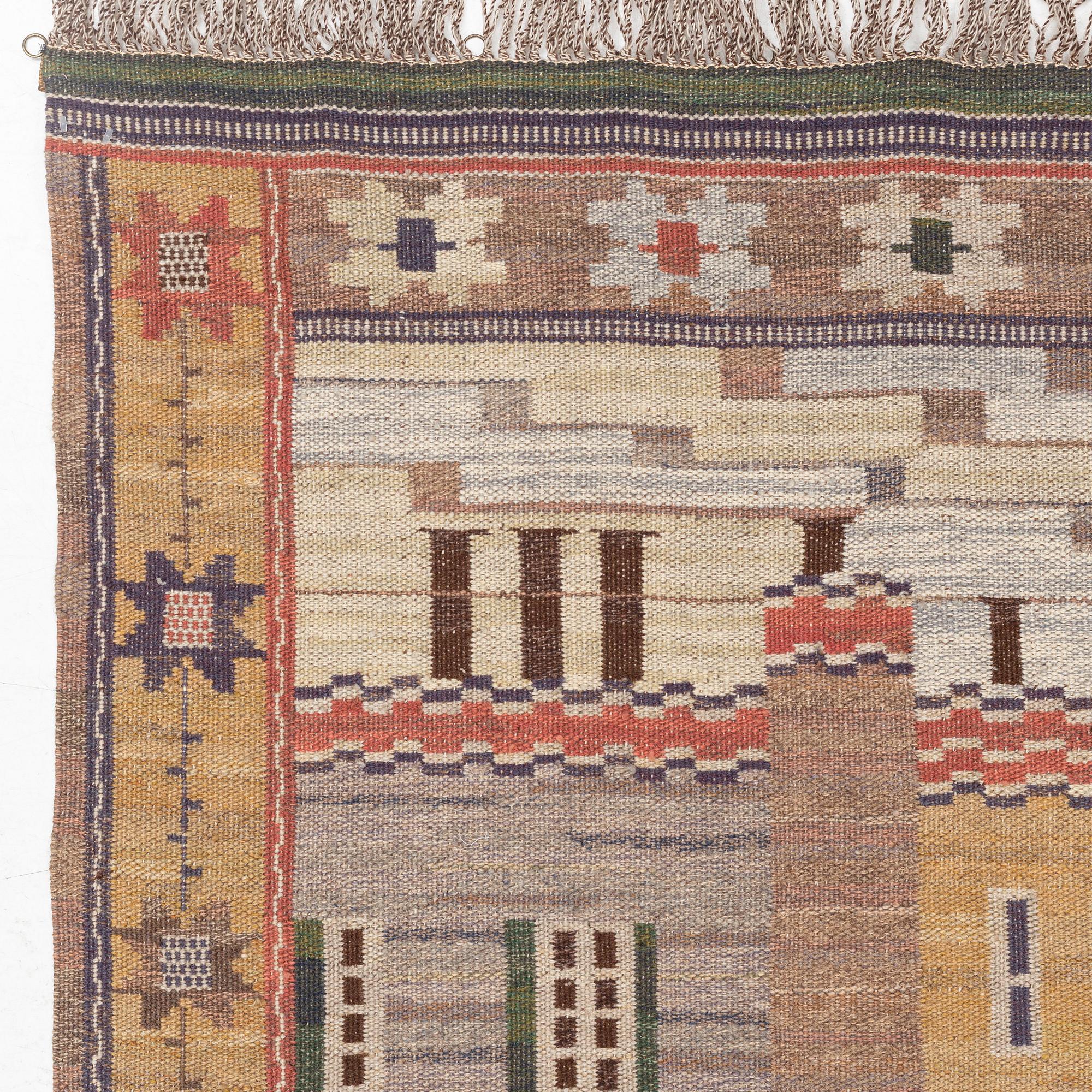 Märta Måås-Fjetterström, draperi, "Perugia", rölakan, ca 247 x 150 cm, signerad MMF.