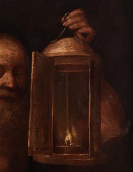 Jusepe de Ribera In the manner of the artist, Diogenes with hos lantern.