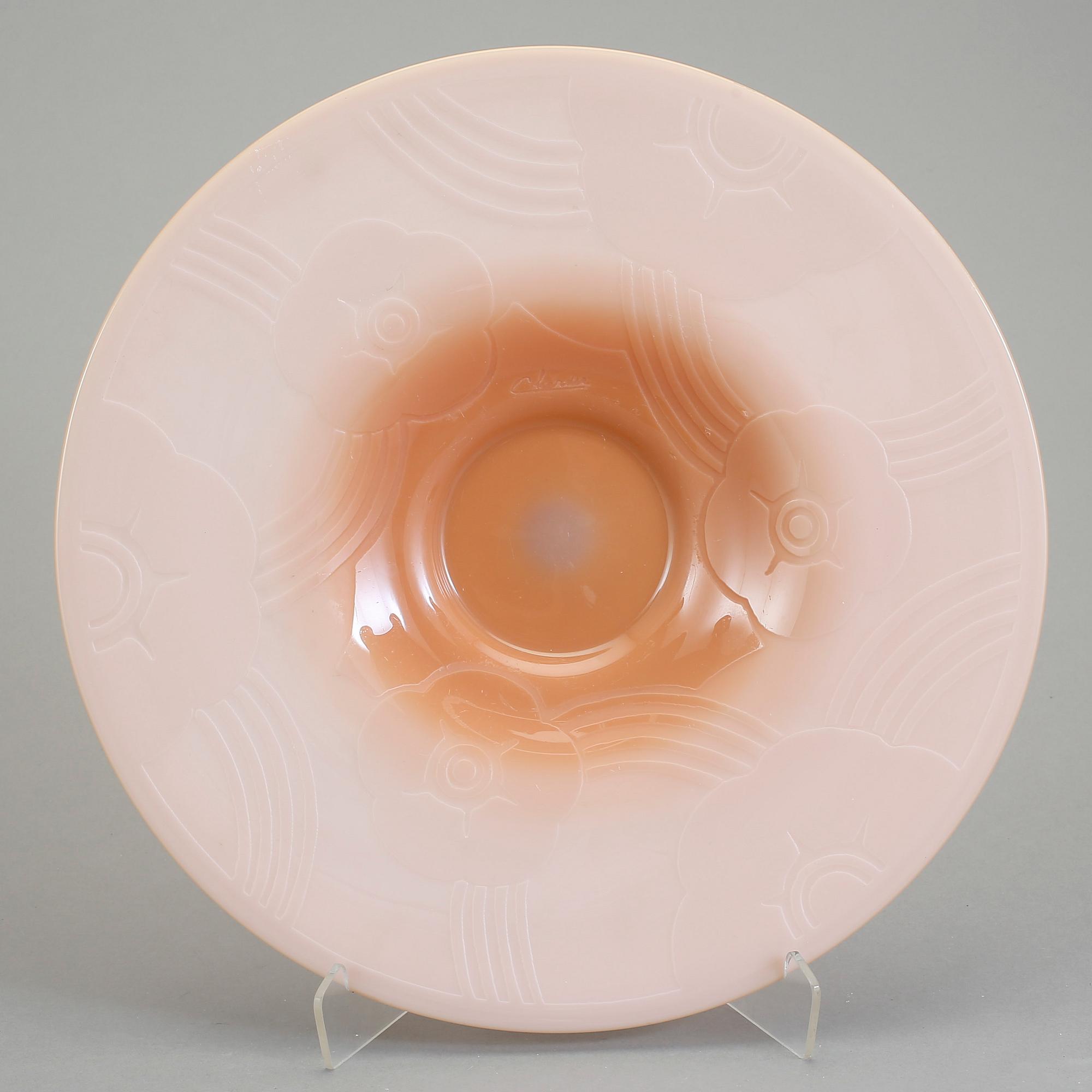 FAT, glas, Le Verre Francais Charder, 1900-talets andra kvartal.