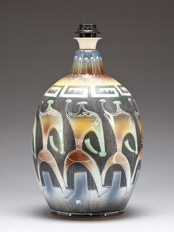 BORDSLAMPA, keramik, Tilgman, 1966.