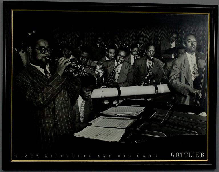 AFFISCHER, 3 st, Adolf Gottlieb, jazzaiheisia, 1900-luvun loppupuoli.