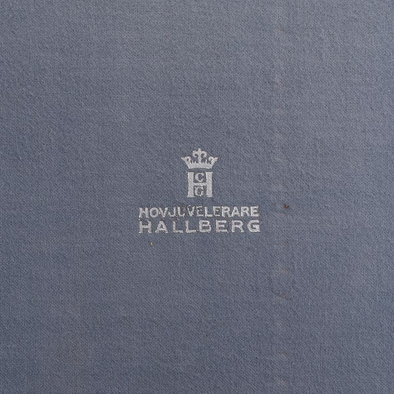 Aterinsarja, 231 osaa, hopeaa, "Prins Albert", CG Hallberg ja GAB, Ruotsi 1960-65. Osittain sterlinghopeaa.