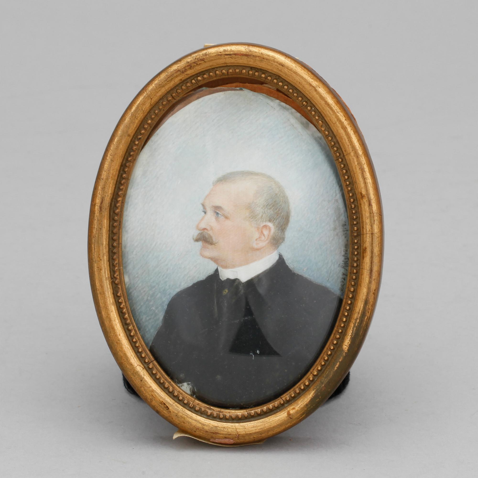 BETZY ÄHLSTRÖM, miniatyrmålning, signerad och daterad 1918.