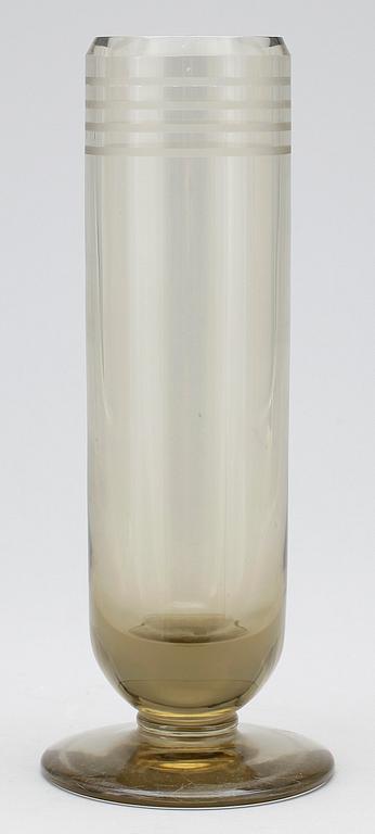 VAS, glas, Art deco, Elis Bergh, Kosta, sign o dat 1937. "Xg 940".