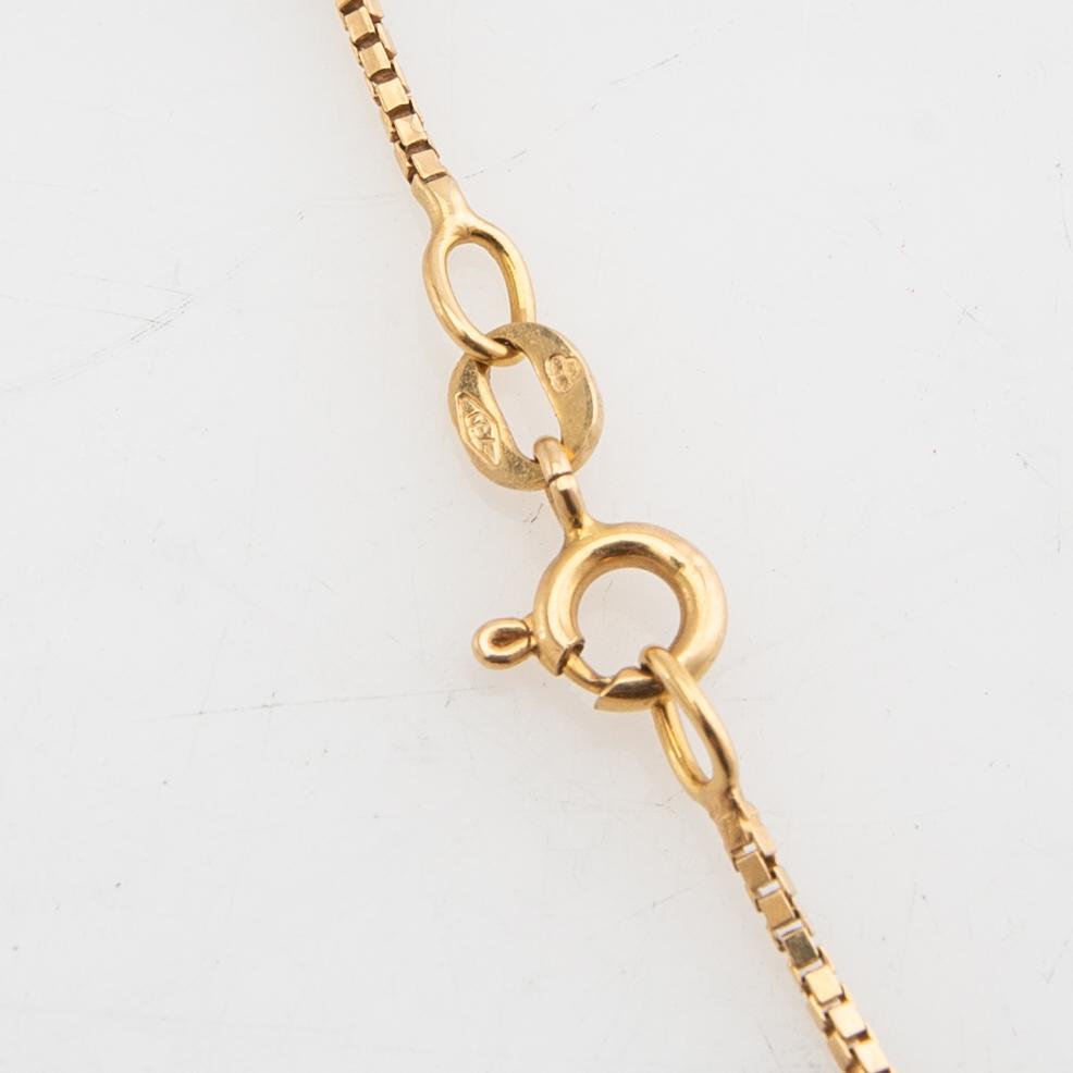 Halsband, 18K guld och akvamarin.