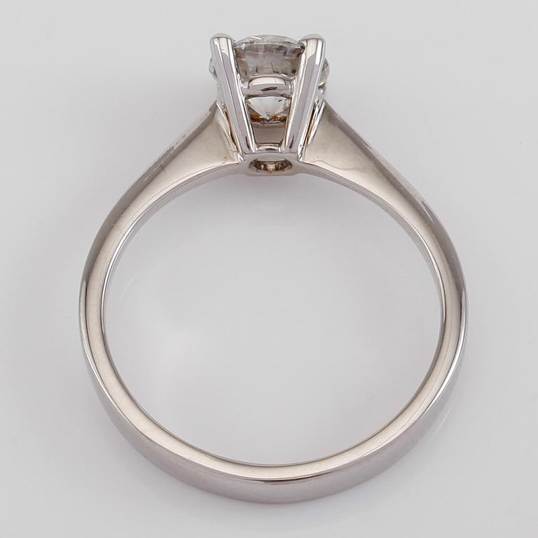 RING, 18K vitguld och diamant ca 1.00 ct.