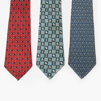 Hermès, ties, 3 pcs.