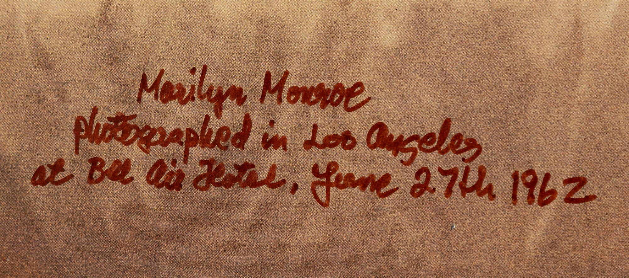 Leif-Erik Nygårds, "Marilyn Monroe photographed in Los Angeles at Bel Air Hotel, june 27th 1962".