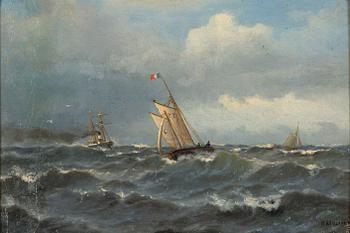 Oscar Kleineh, A seascape.