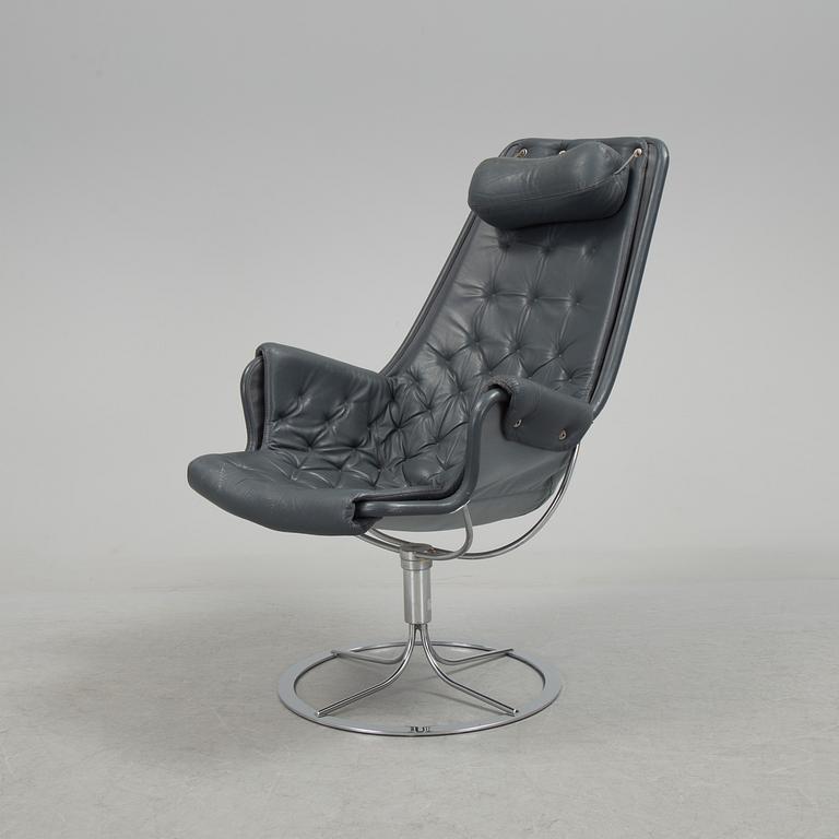 BRUNO MATHSSON, a leather upholstered 'Jetson' armchair from Dux, 1990's.