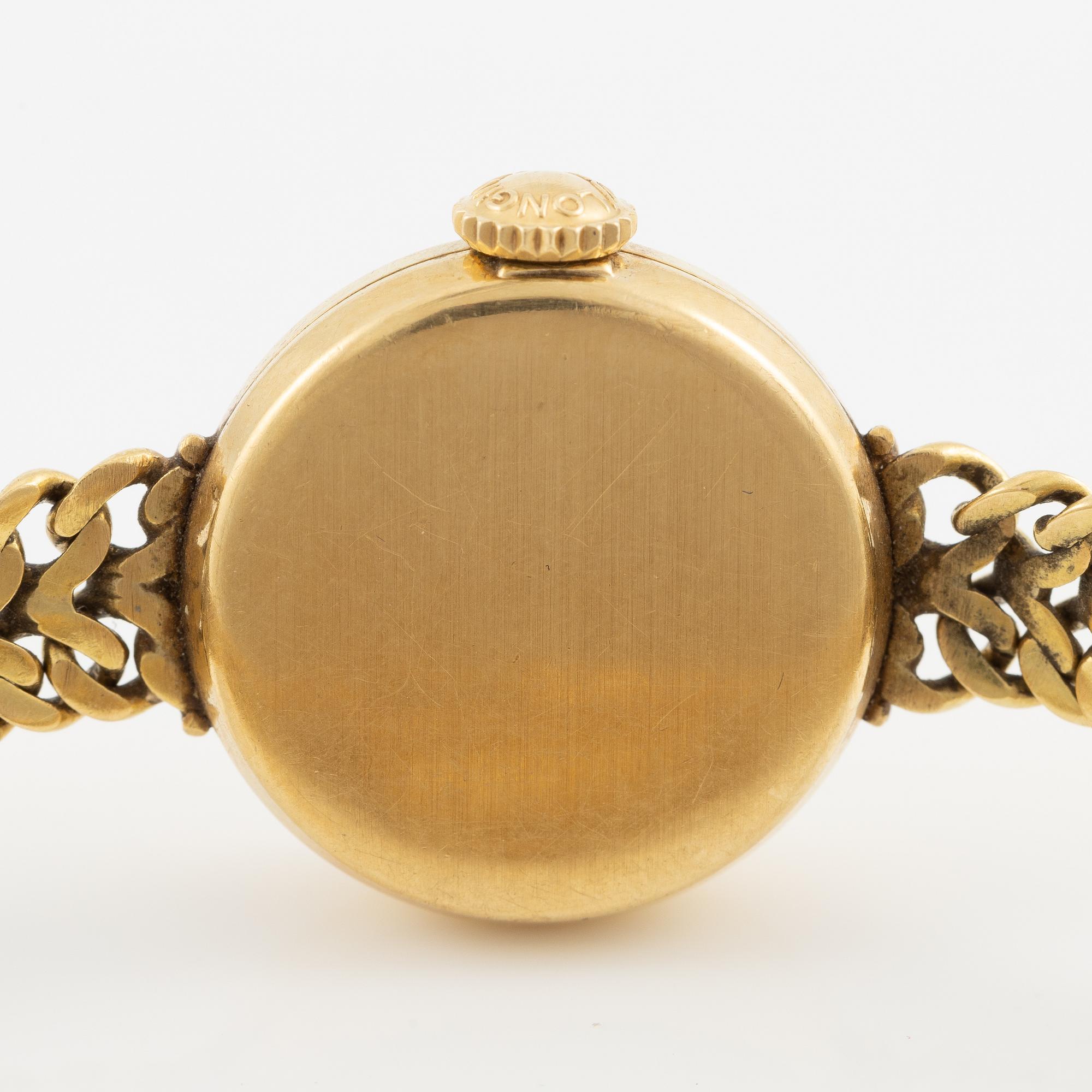 Longines, armbandsur, 18K guld, 18,5 mm.