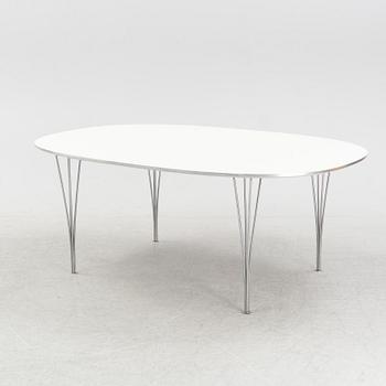 Bruno Mathsson & Piet Hein, a 'Super Elliptical' dining table from Fritz Hansen, Denmark 1985.