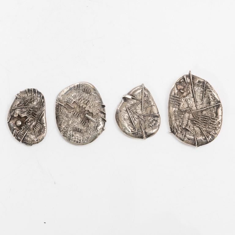 Arnaldo Pomodoro, "Sasso", 4 pcs.