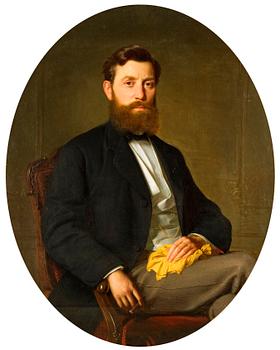 1135B. Ivan Kramskoy Hans art, Mansporträtt.