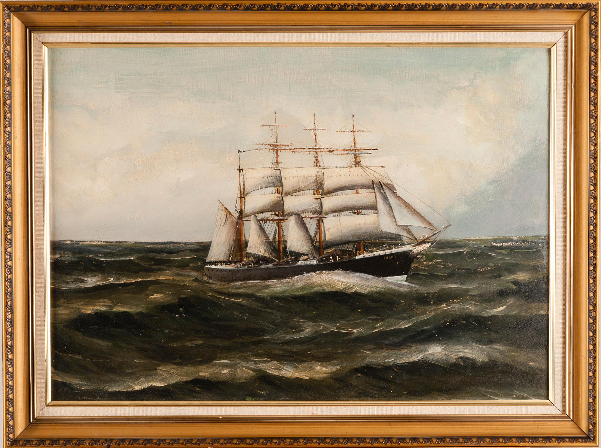 OKÄND KONSTNÄR, olja på skiva, ej signerad.