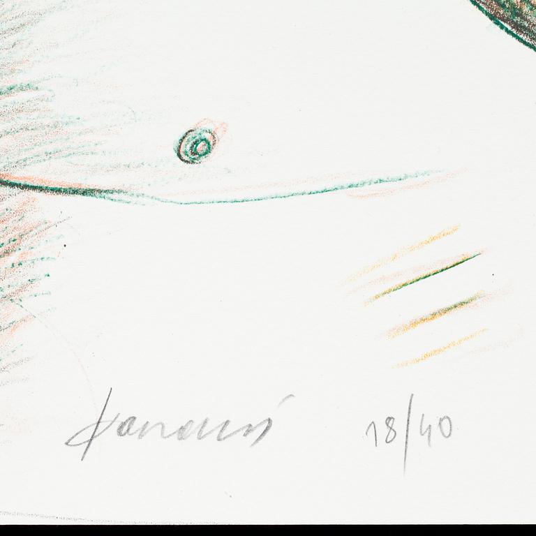 ALEXANDRE FASSIANOS, färglitografi, sign o numr 18/40.