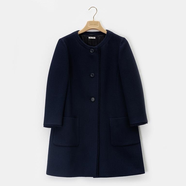 Miu Miu, a wool coat, size 38.