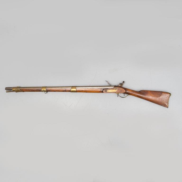 A Swedish flintlock gun 1815-26 pattern.