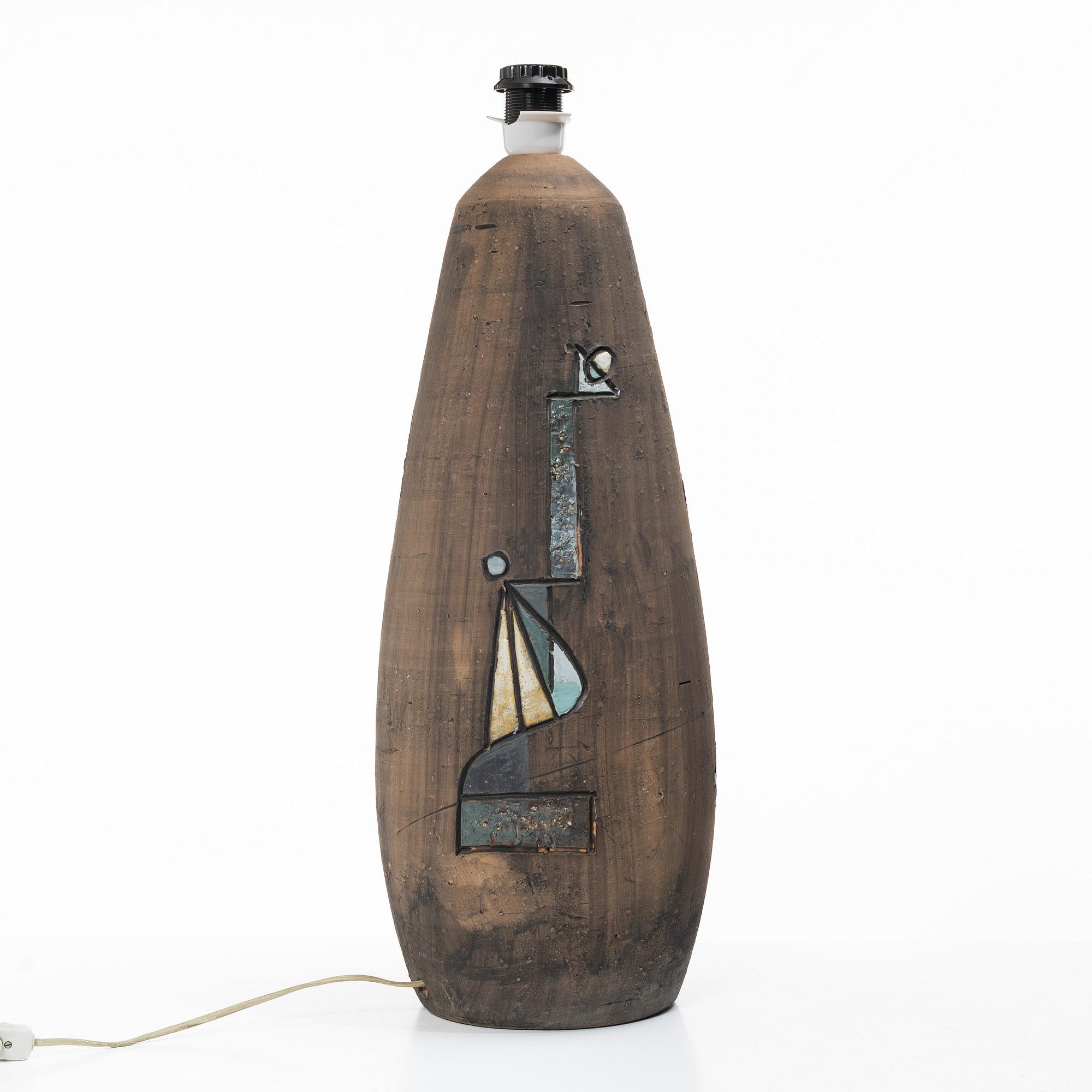 Marian Zawadzki, golvlampa, Tilgmans Keramik, 1956.