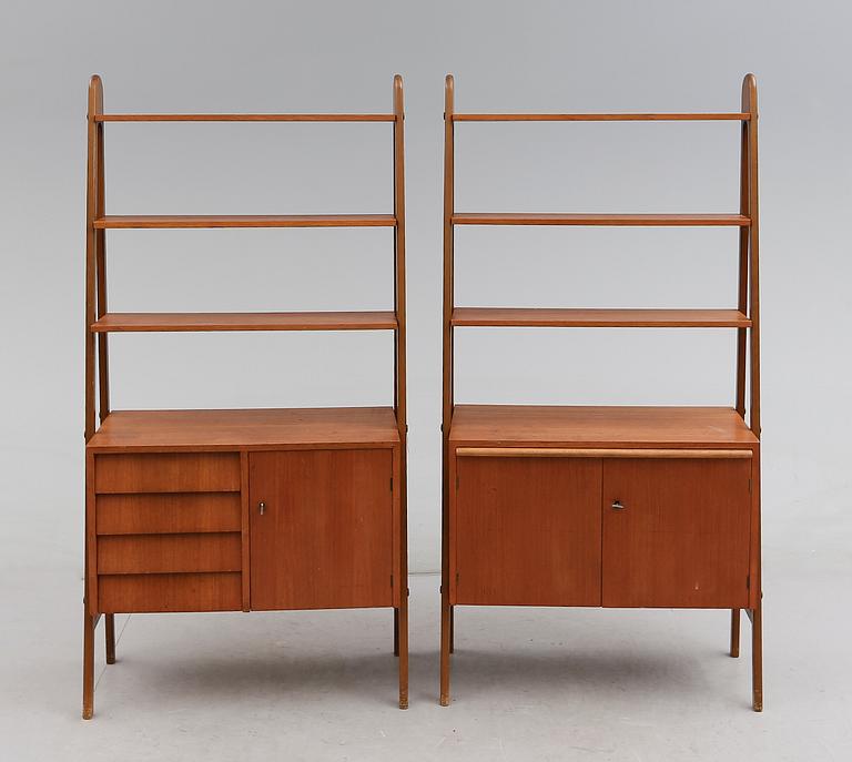 BOKHYLLOR, 1 par, 1900-talets mitt.