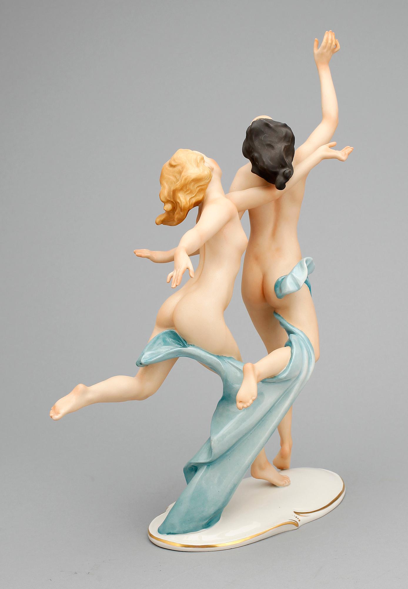 FIGURIN. Porslin. Rudolstadt Volkstedt, 1900-tal.