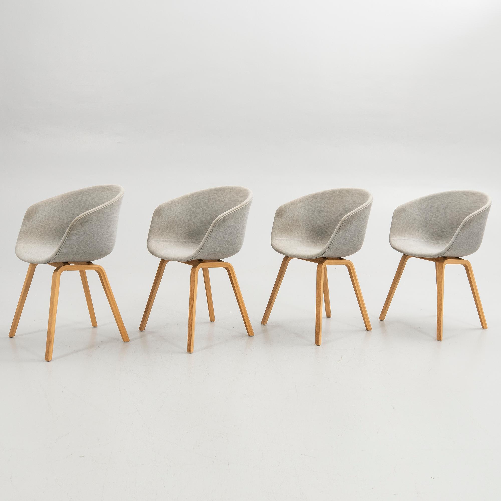 Stolar, 4 st, "About a Chair 23", HAY, 2000-tal.