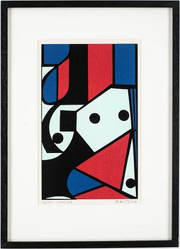 Olle Baertling · OLLE BAERTLING, färgserigrafi, signerad o numrerad 36/300. Daterad 1949/50-68