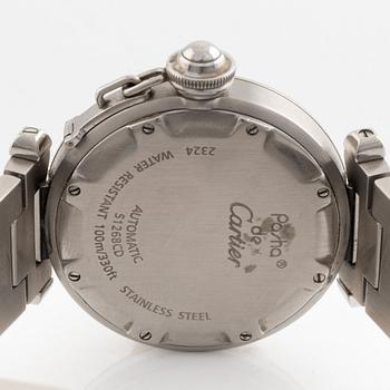 Cartier, Pasha, wristwatch, 35,5 mm.