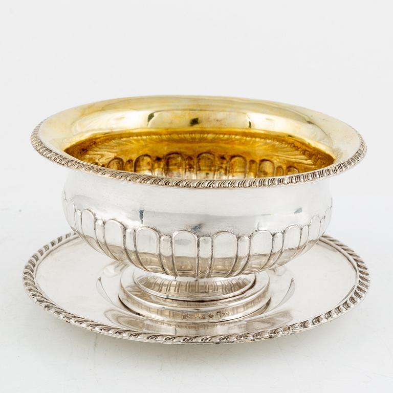 A Swedish Silver Empire Sauce Bowl, mark of Carl Petter Lampa, Stockholm 1836.