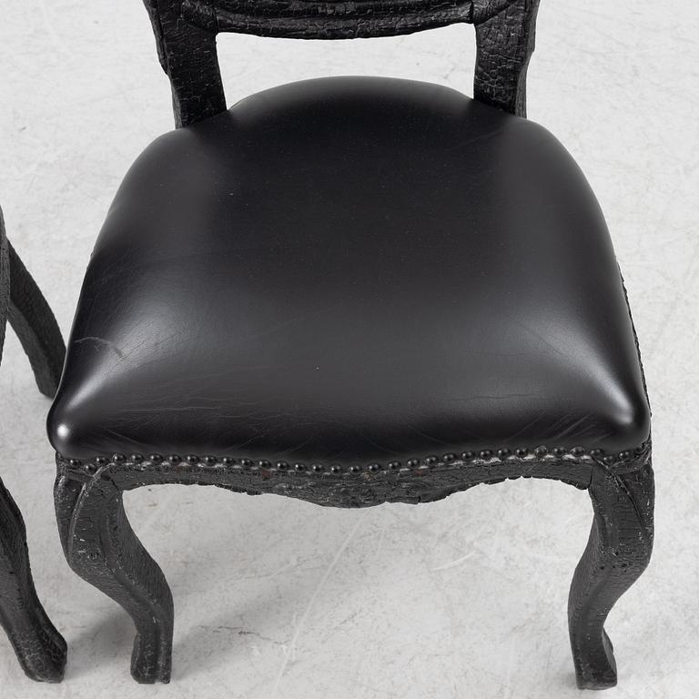 Maarten Baas, 2 st, "Smoke Chair", Moooi.