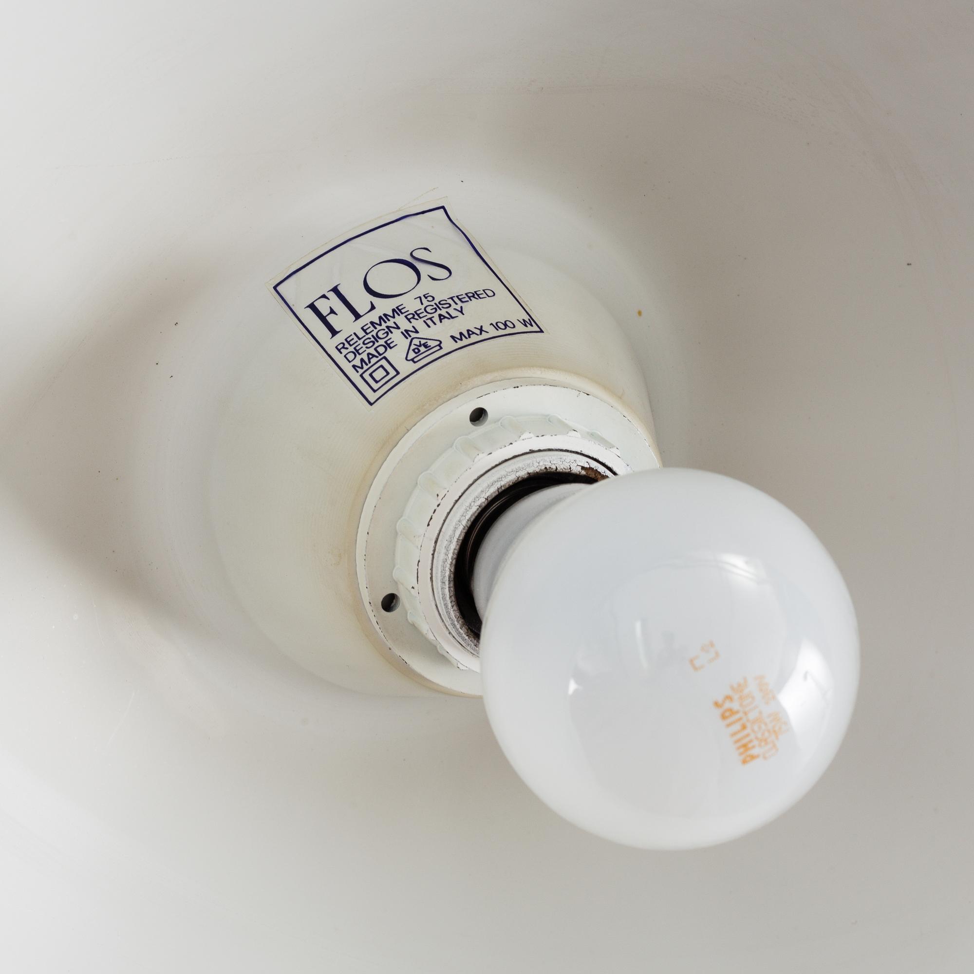 ACHILLE & PIER GIACOMO CASTIGLIONI, taklampa, "Relemme", för Flos, formgiven 1962.