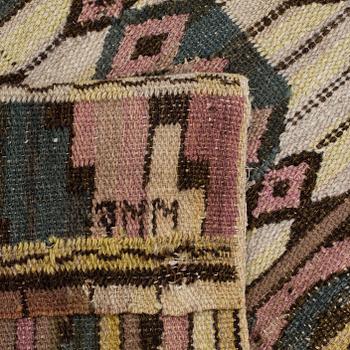 DRAPERIER. "Skära tulpaner". Rölakan. 198 x 88 cm/styck. En signerad MMF.