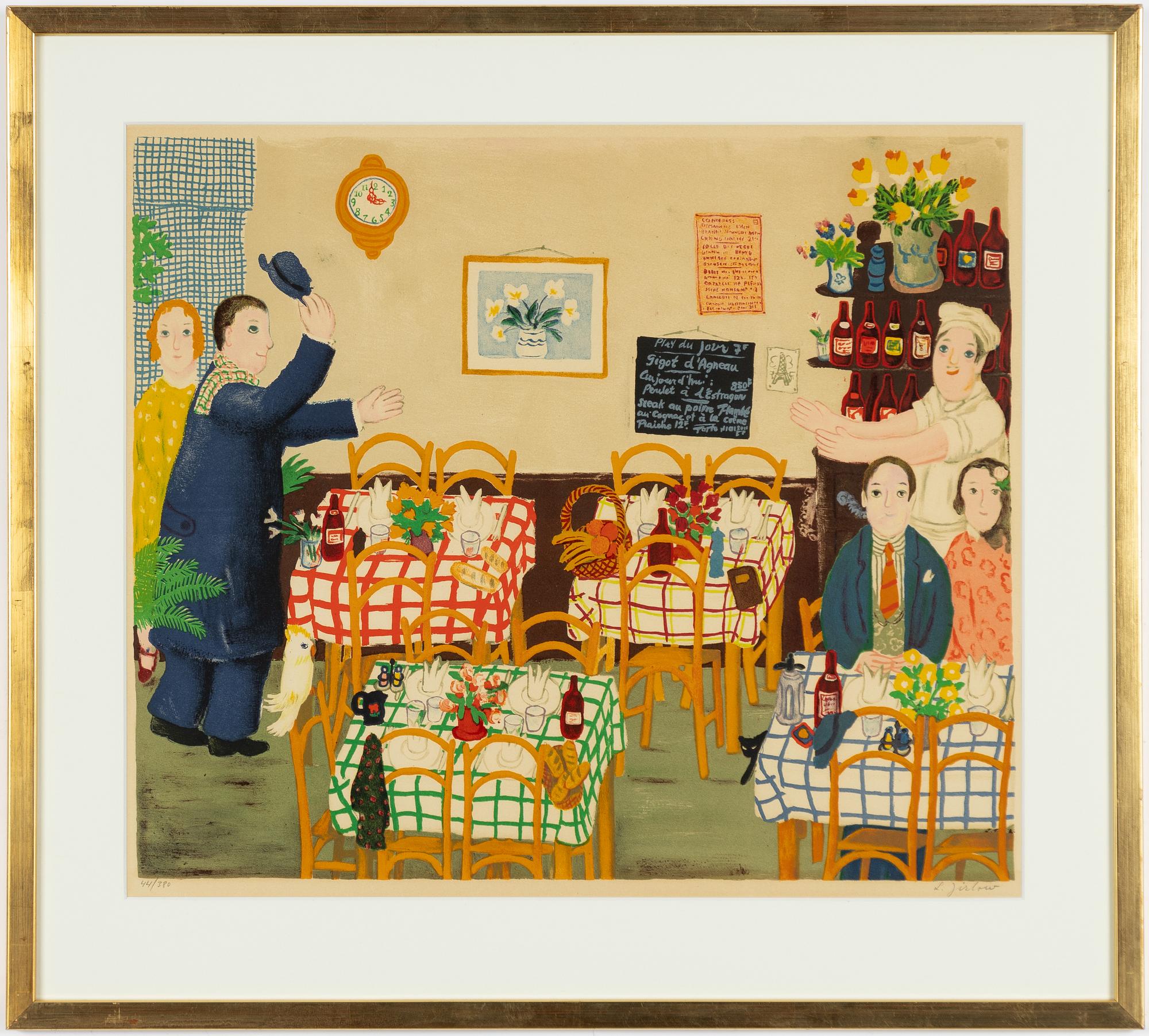 Lennart Jirlow, "Restauranginteriör".