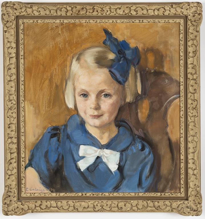 Elsa Backlund Celsing, Portrait of a girl.