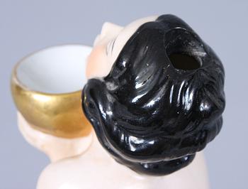 OLJELAMPA, porslin, art deco, 1900-talets första kvartal.