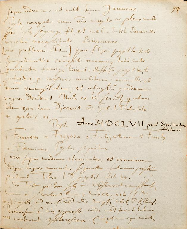 Manuscripts, from Queen Christina's 17th century library,  'Manuscript Medici I'.