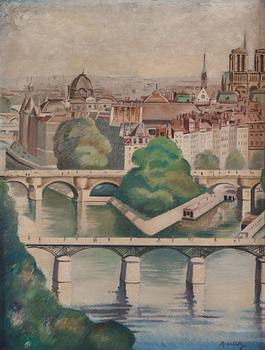 832. Axel Olson, View over Paris.