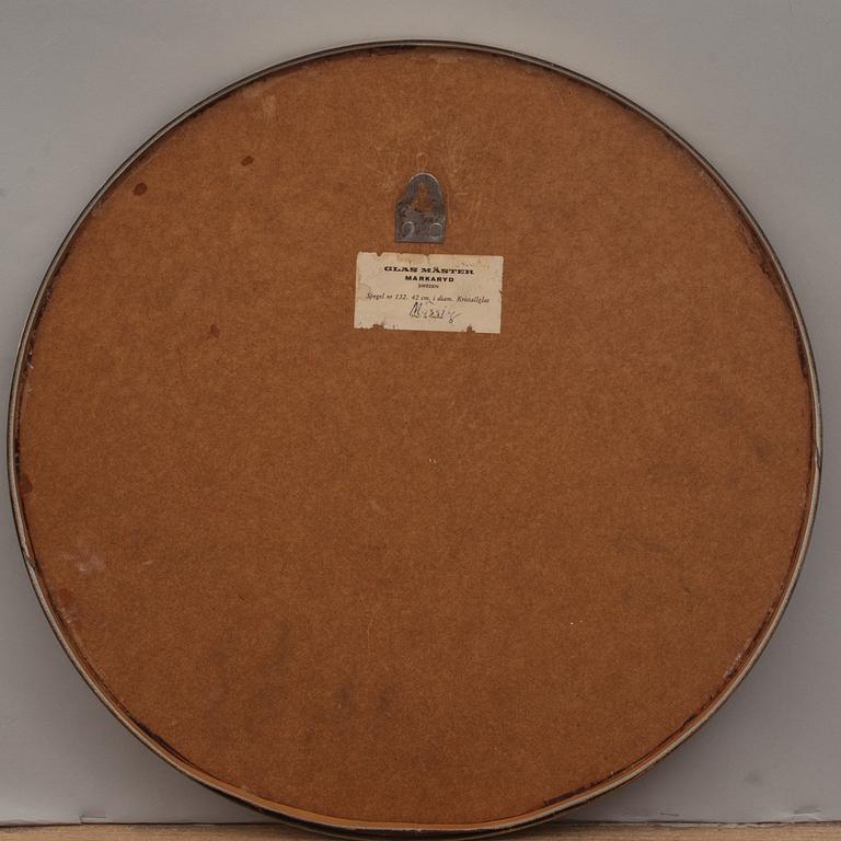 SPEGEL, kristallglas och mässing, Glasmäster, Markaryd, 1900-talets mitt.