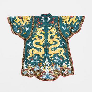 A Chinese embroidered robe, 20th Century.