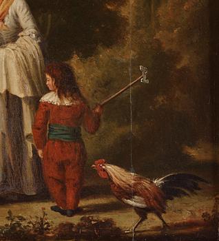 Pehr Hilleström, "Hönsmatning i landskap" (Feeding Chickens in the Landscape).